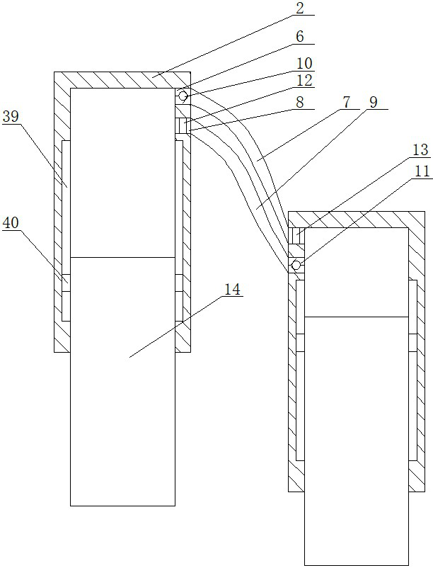 Computer keyboard service life testing device capable of improving production efficiency