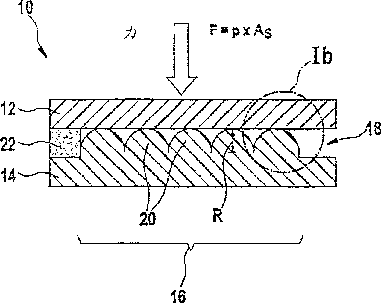 Pressure sensor comprising an elastic sensor layer with a microstructured surface