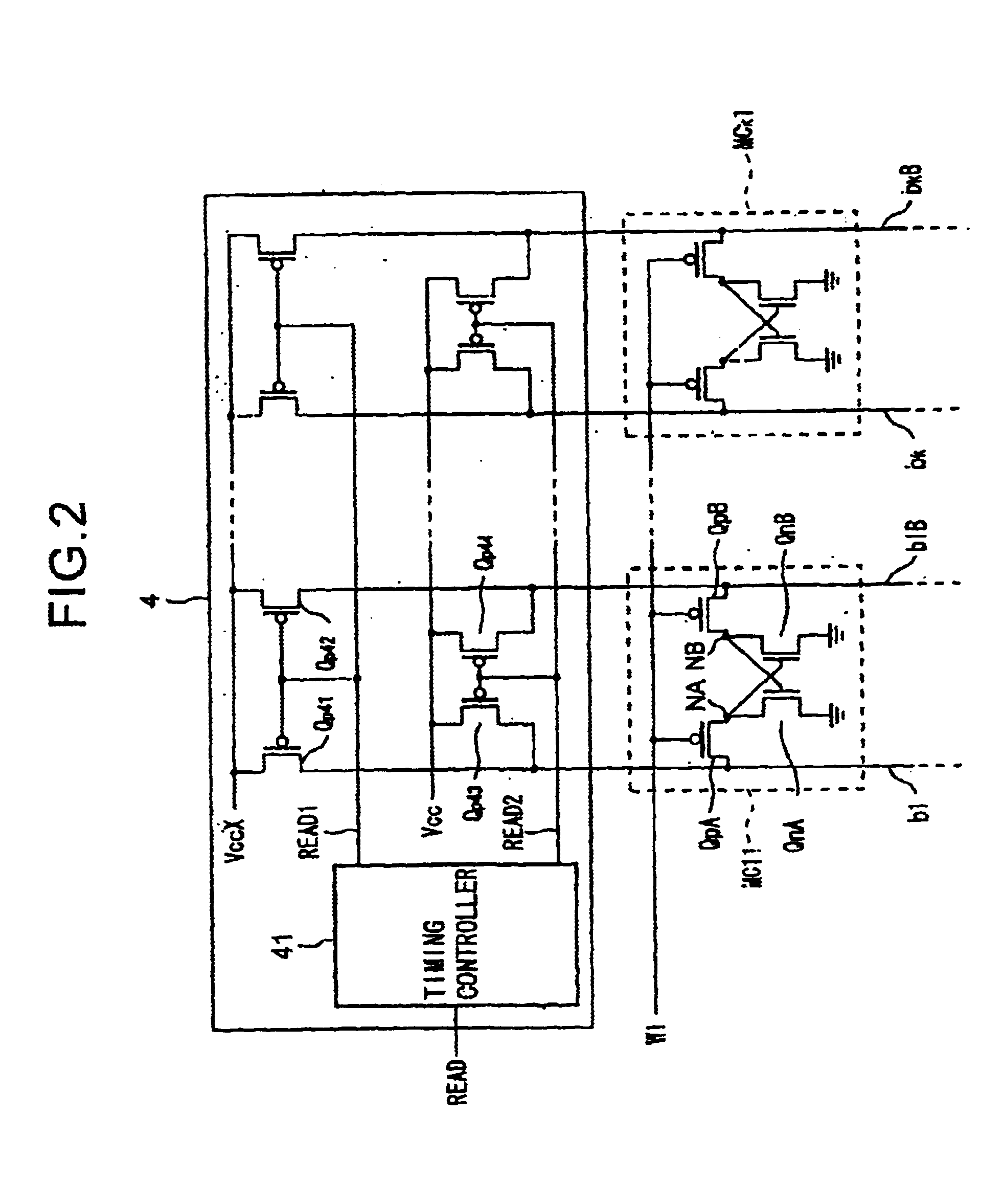 Method of reading stored data and semiconductor memory device