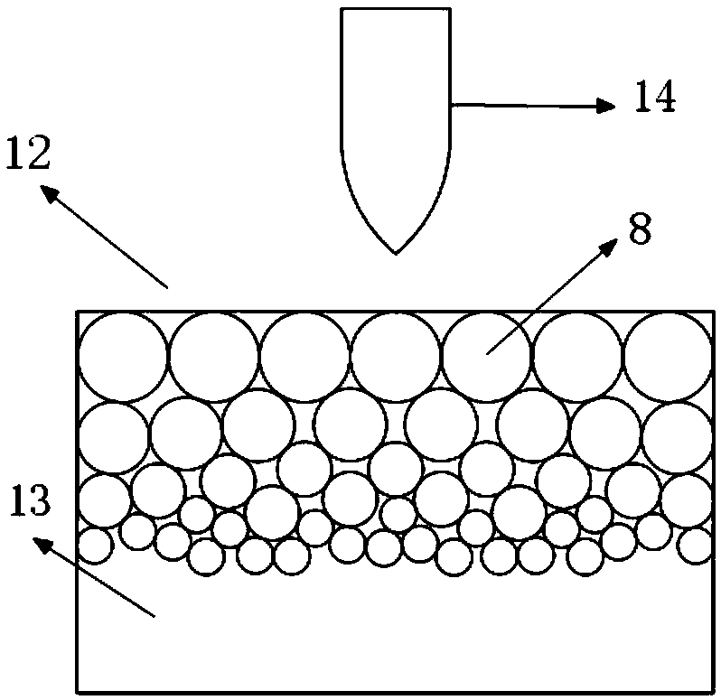 Metal-ceramic gradient composite armor and manufacturing method thereof