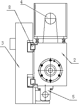 Machine ram connecting mechanism