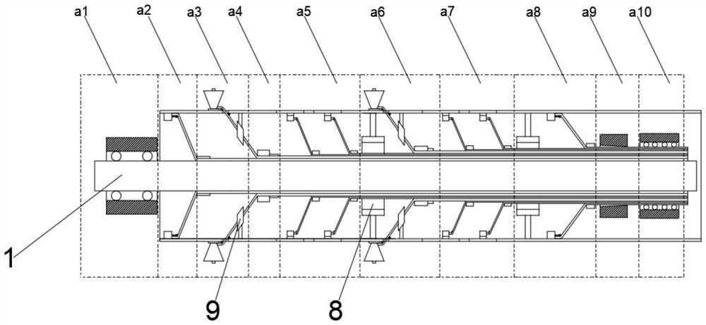 High-strength cantilever bearing beam and multi-angle layer structure pulling and winding equipment and method