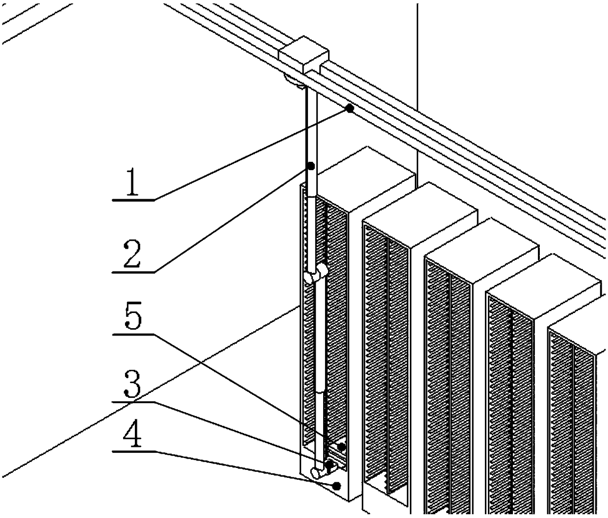 Telescopic mechanical arm type information storage entity piece management robot and method