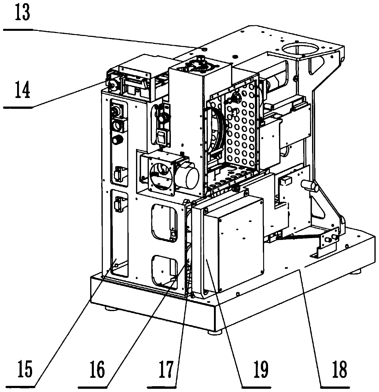 Valve sample injection three-dimensional laboratory gas chromatograph