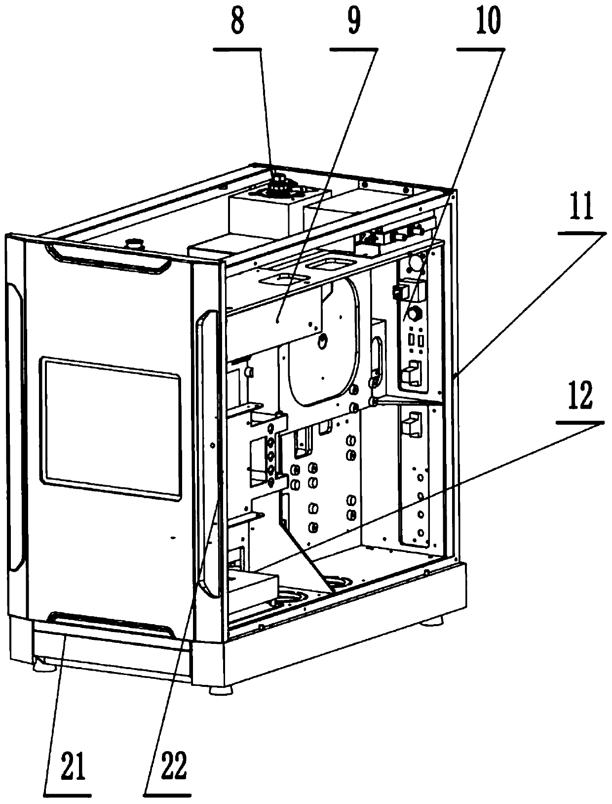 Valve sample injection three-dimensional laboratory gas chromatograph