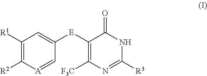Disubstituted trifluoromethyl pyrimidinones and their use