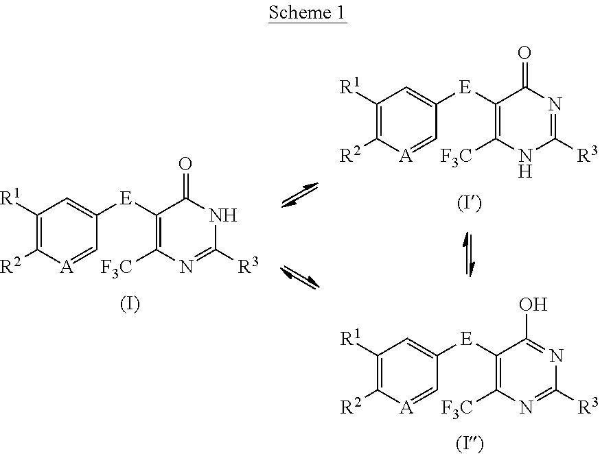 Disubstituted trifluoromethyl pyrimidinones and their use