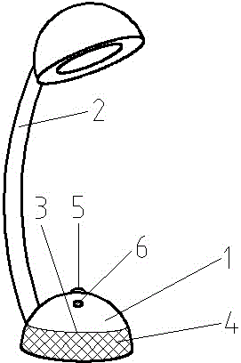 Telescopic table lamp having ultrasonic acarid remover