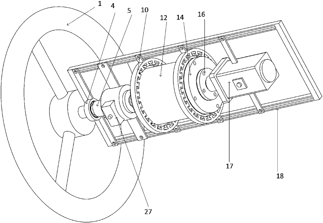 Single-cylinder bevel gear type magneto-rheological fluid force sense feedback device and application method thereof