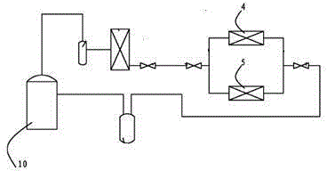 Refrigerating system of one-driving-two split type air-conditioning unit and control method of refrigerating system