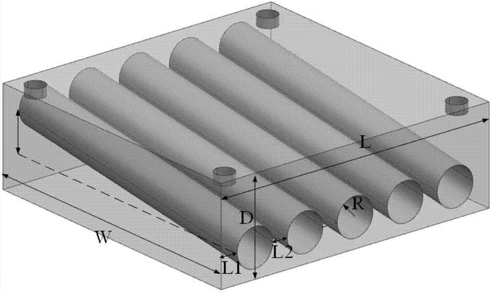 LED packaging structure and high-concentration LED lamp