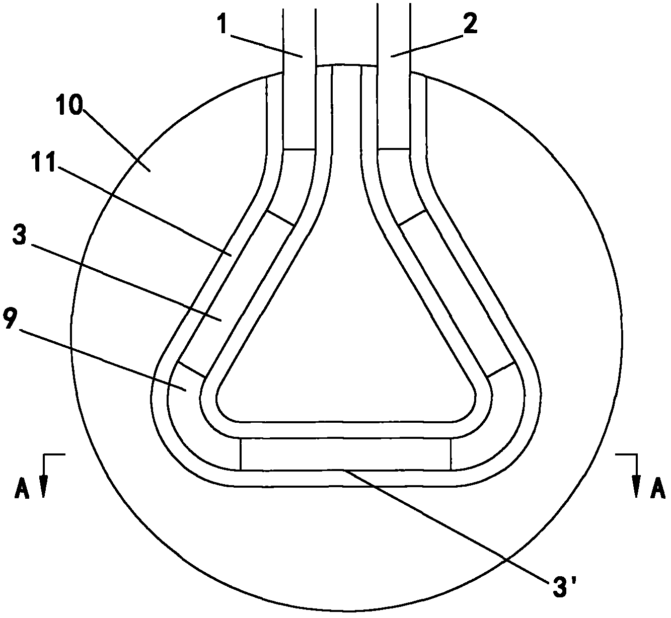 Serially connected casing pipe heat exchange device