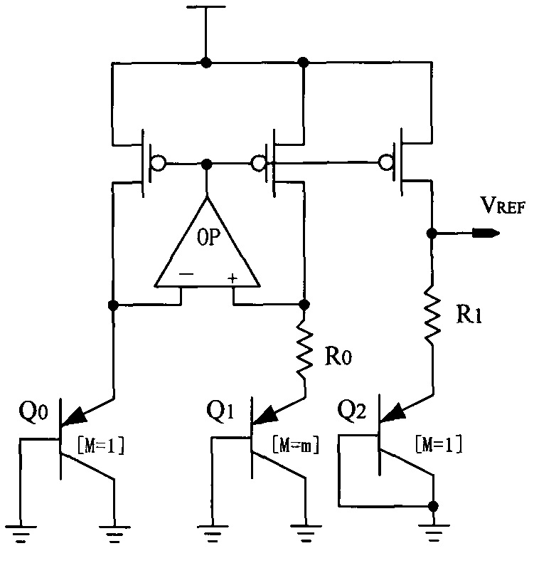Band-gap reference voltage source with adjustable output voltage