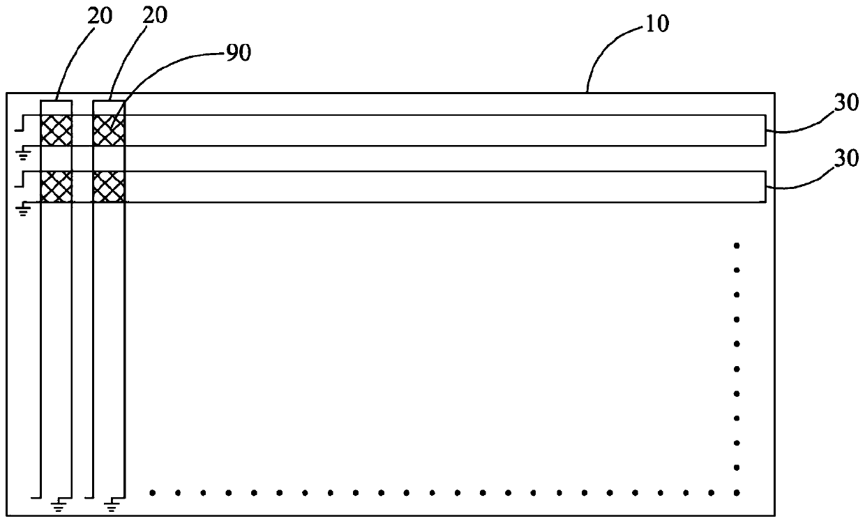 Multi-point antenna transceiving induction position distinguishing plate