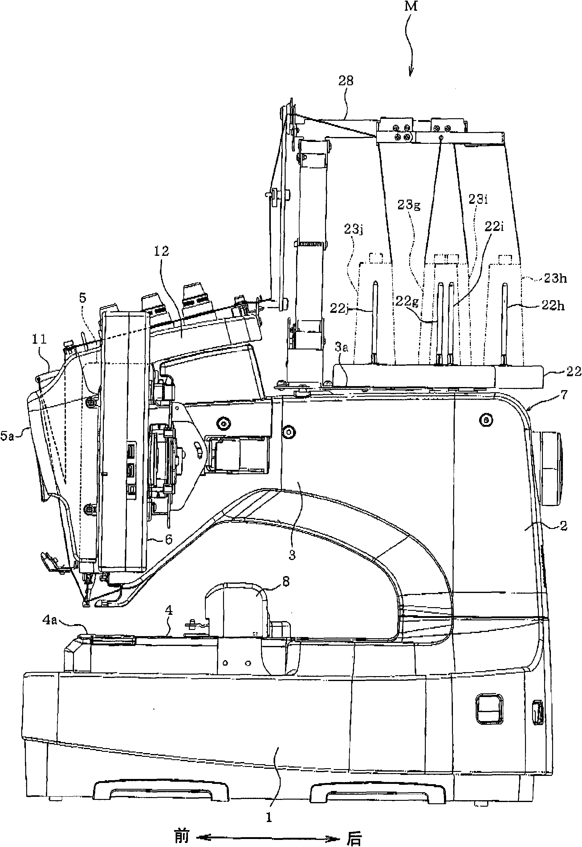 Multi-needle sewing machine