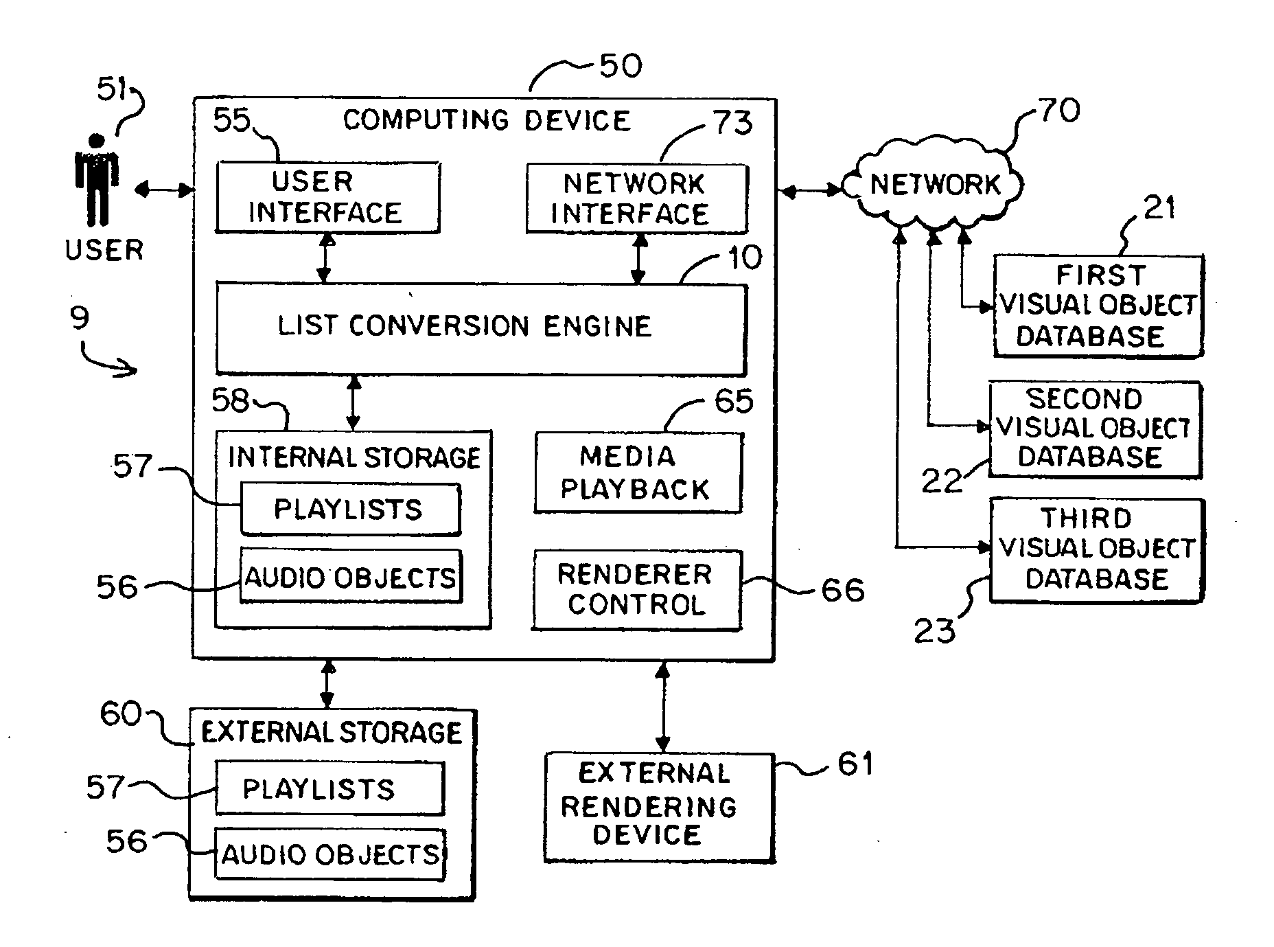 System and method for using a list of audio media to create a list of audiovisual media