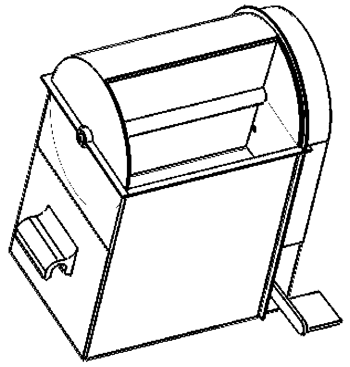 Pedaled inner-outer-partition-type dustbin