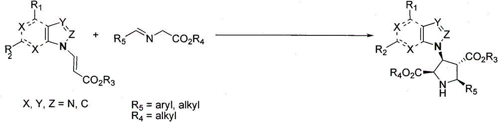 Method for synthesis of chiral heterocyclic nucleoside analogue by asymmetric [3+2] cycloaddition