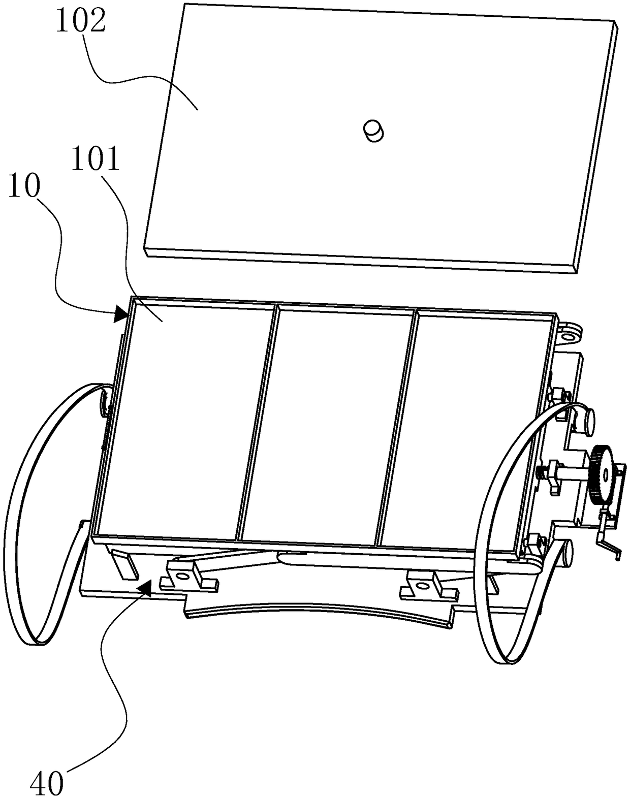 Wearable tableware tray device