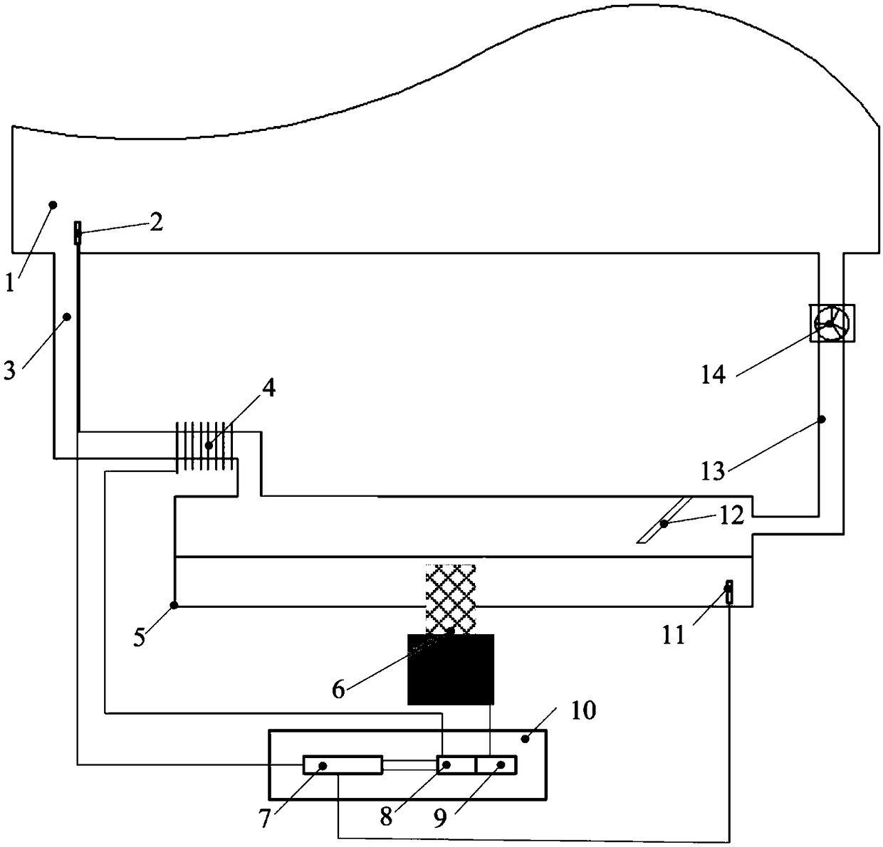 Temperature and humidity control system based on gas refrigerator