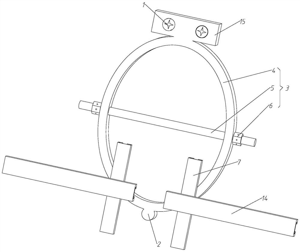 A kind of tooth-bone mixed support type external intraoral distraction osteogenesis device and using method