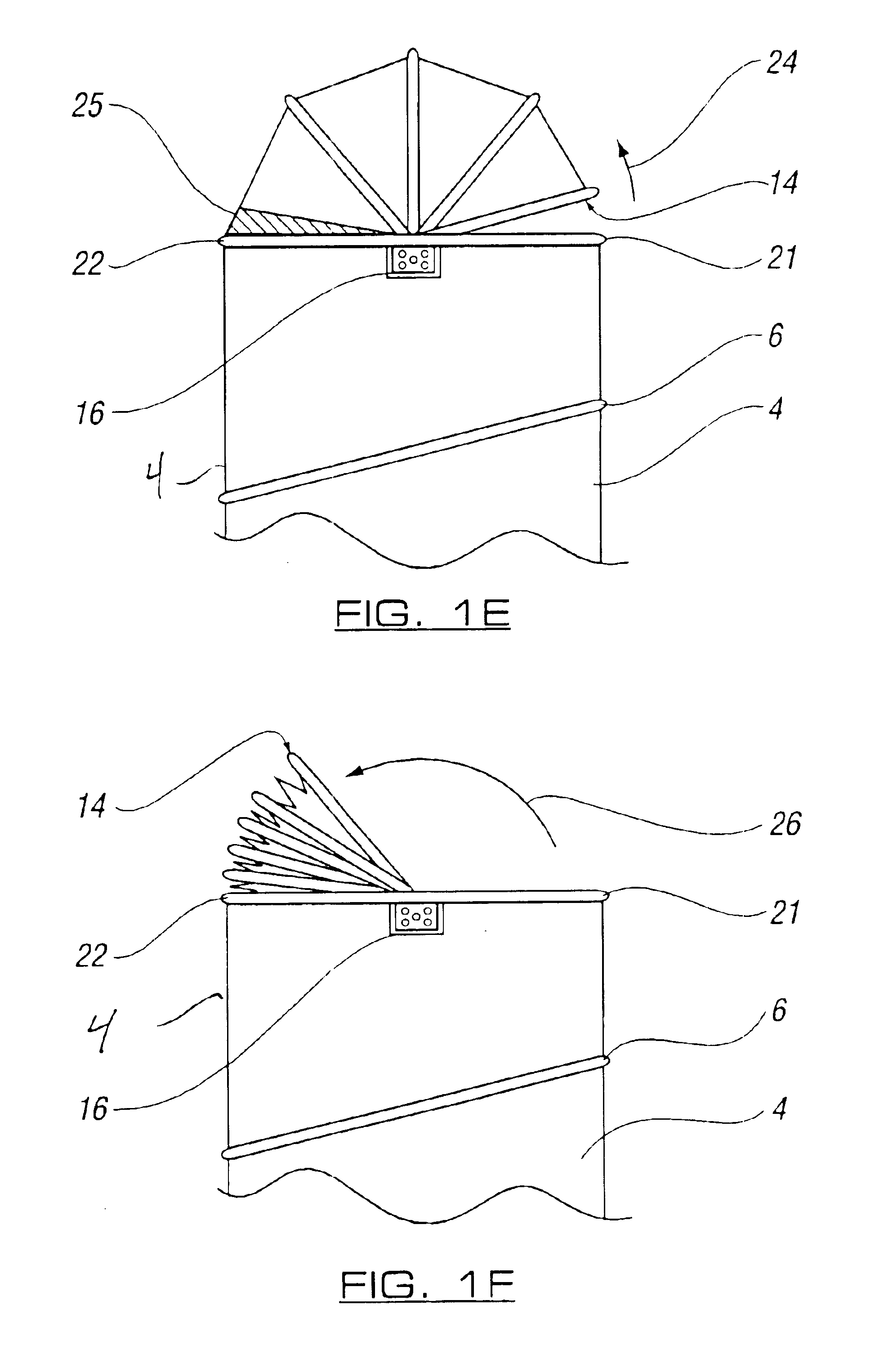 Collapsible storage device with movable closure element