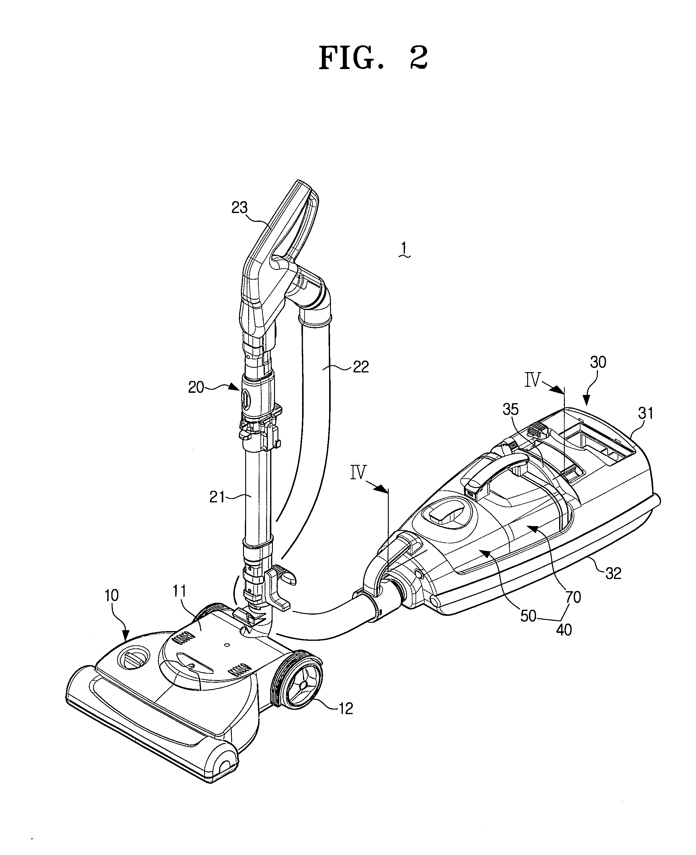 Cyclone contaminant collecting apparatus for vacuum cleaner