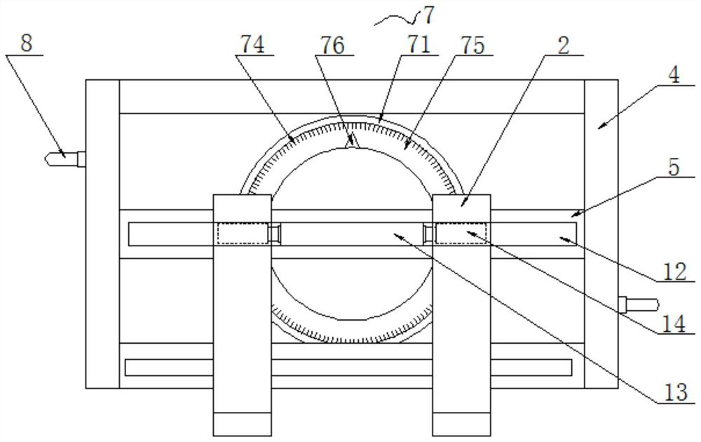 Fork clamping, turning and discharging mechanism for forklift