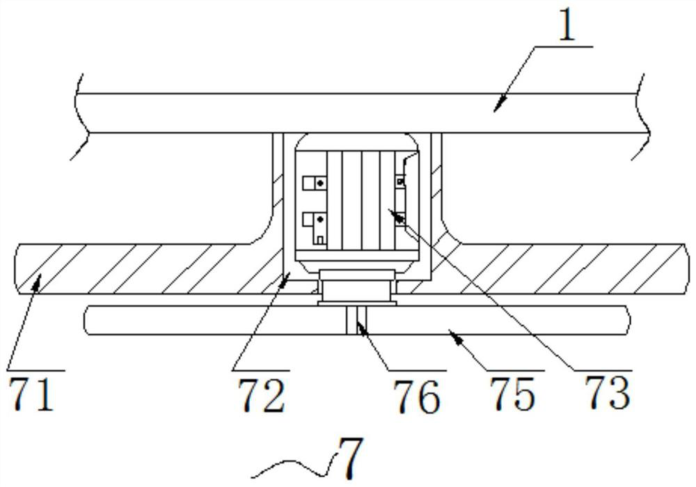 Fork clamping, turning and discharging mechanism for forklift