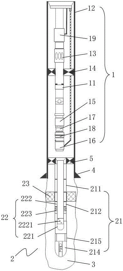 An open-hole oil production process and its separation string