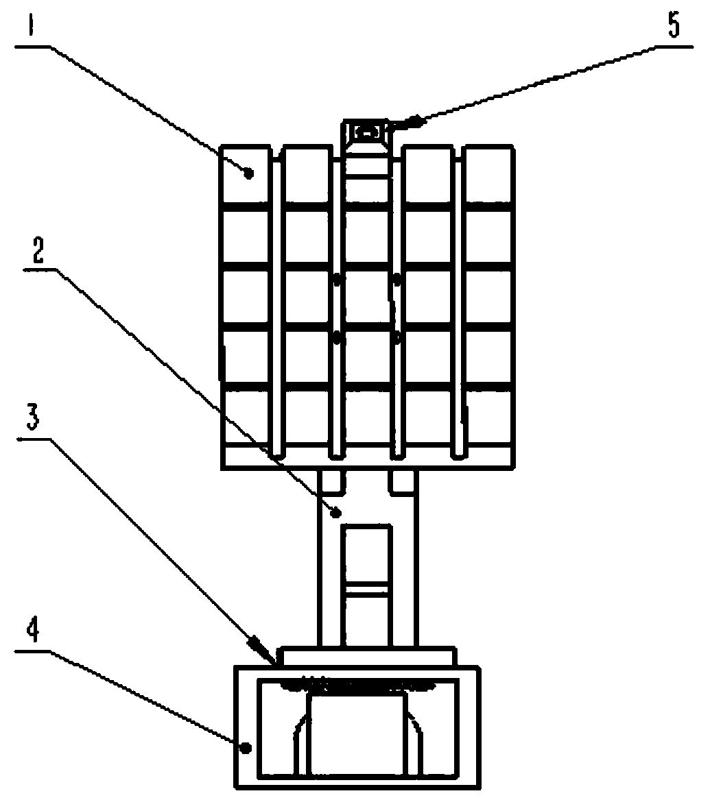 Vision-based rotating light tracking type solar panel device