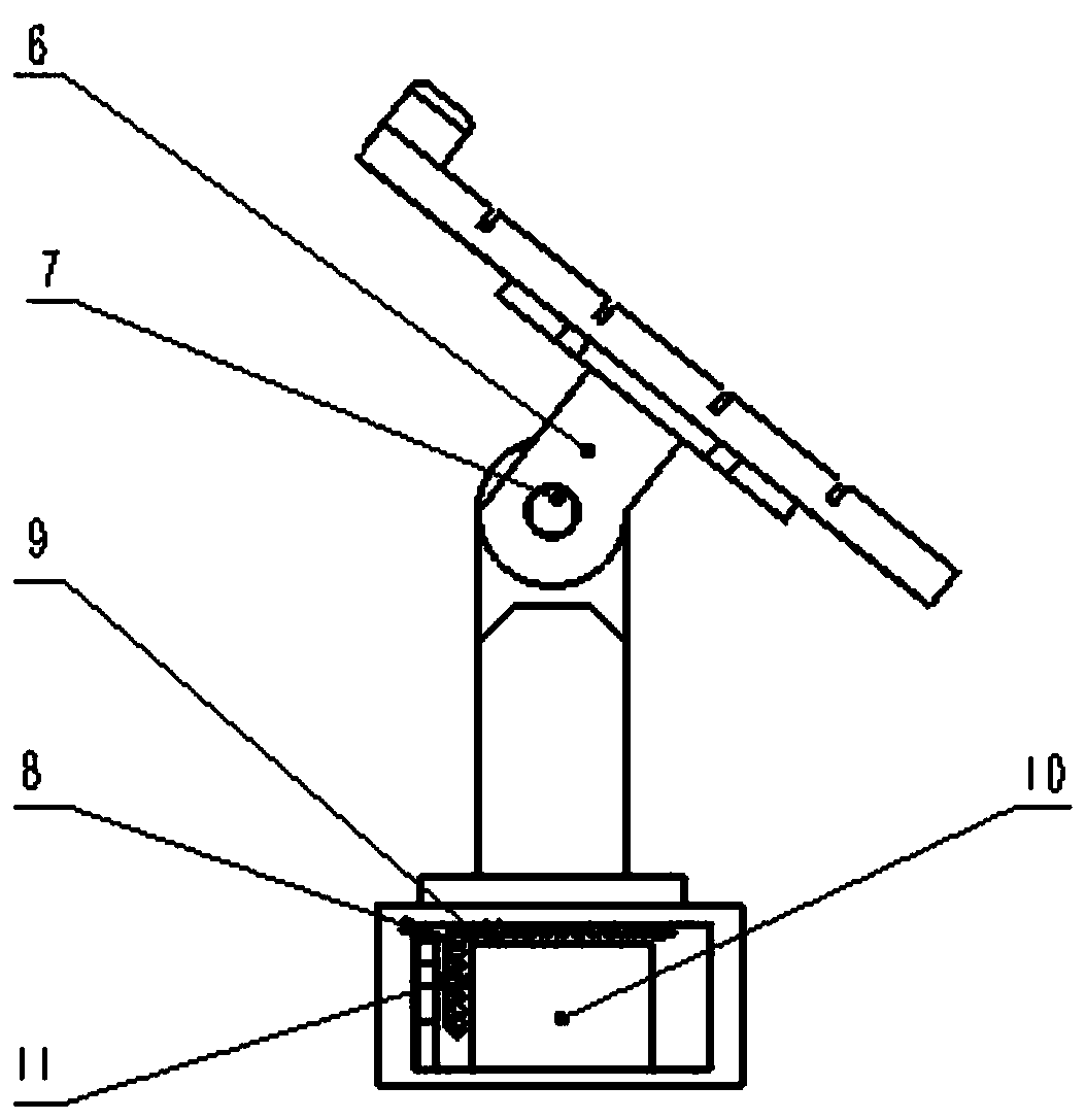 Vision-based rotating light tracking type solar panel device