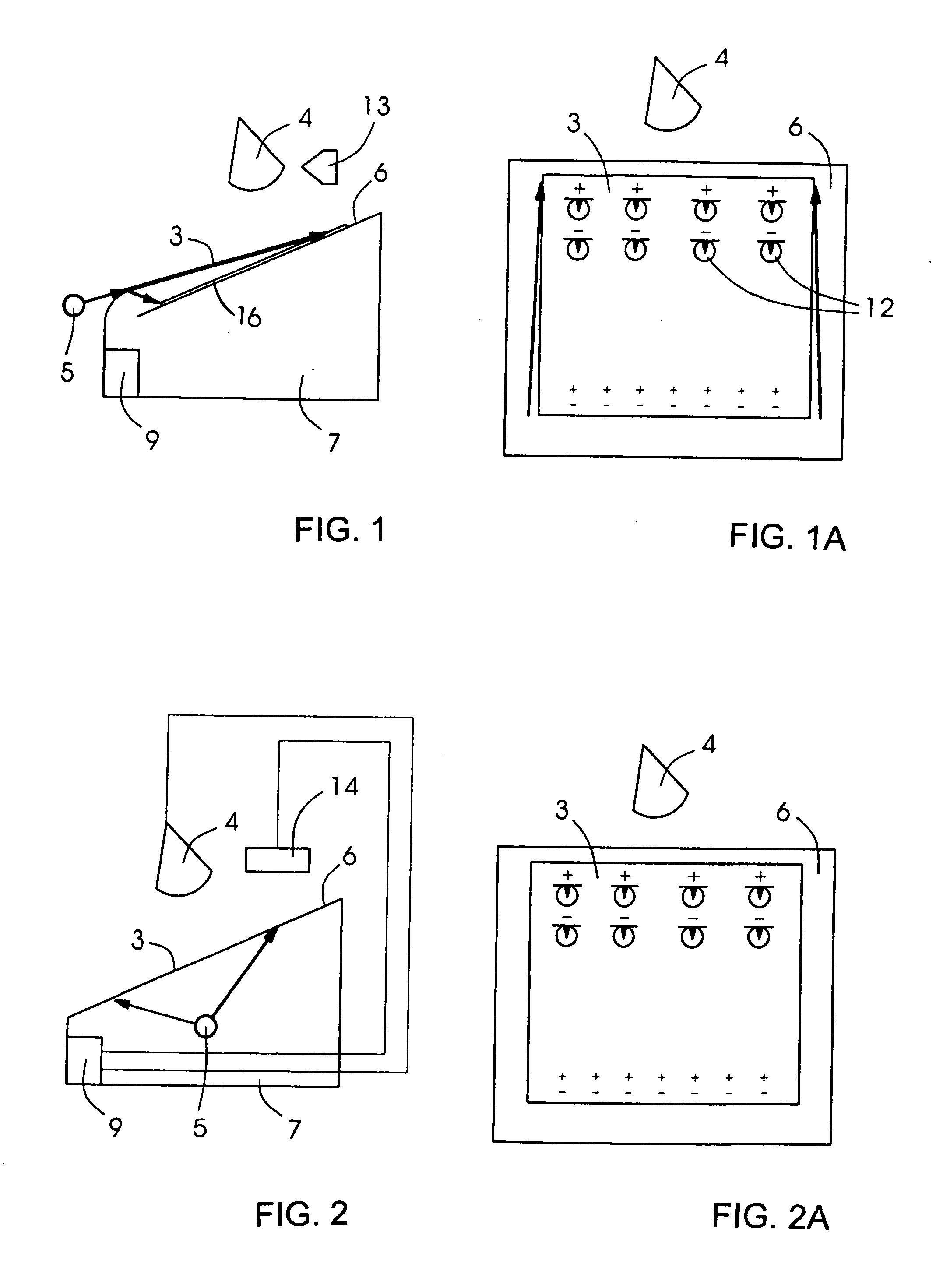 Projection-area dependent display/operating device