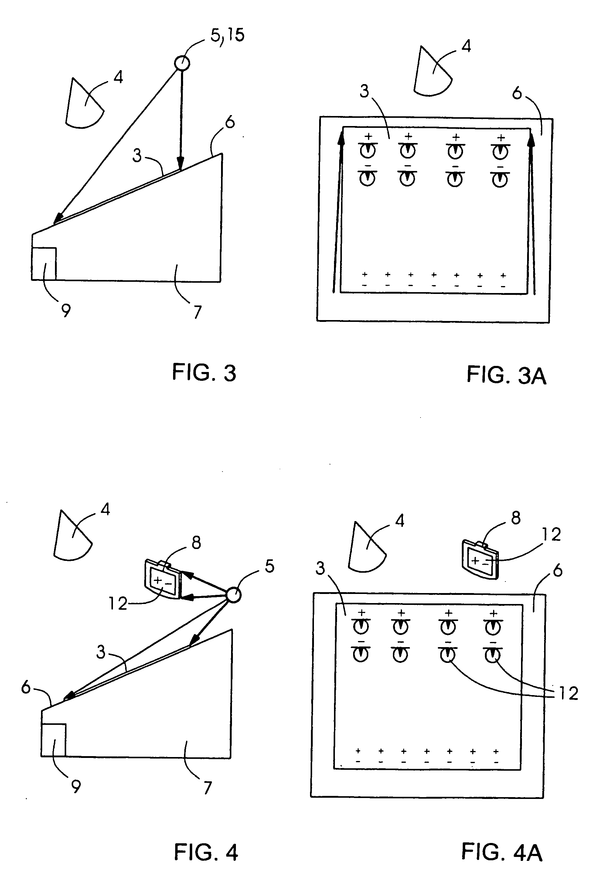 Projection-area dependent display/operating device