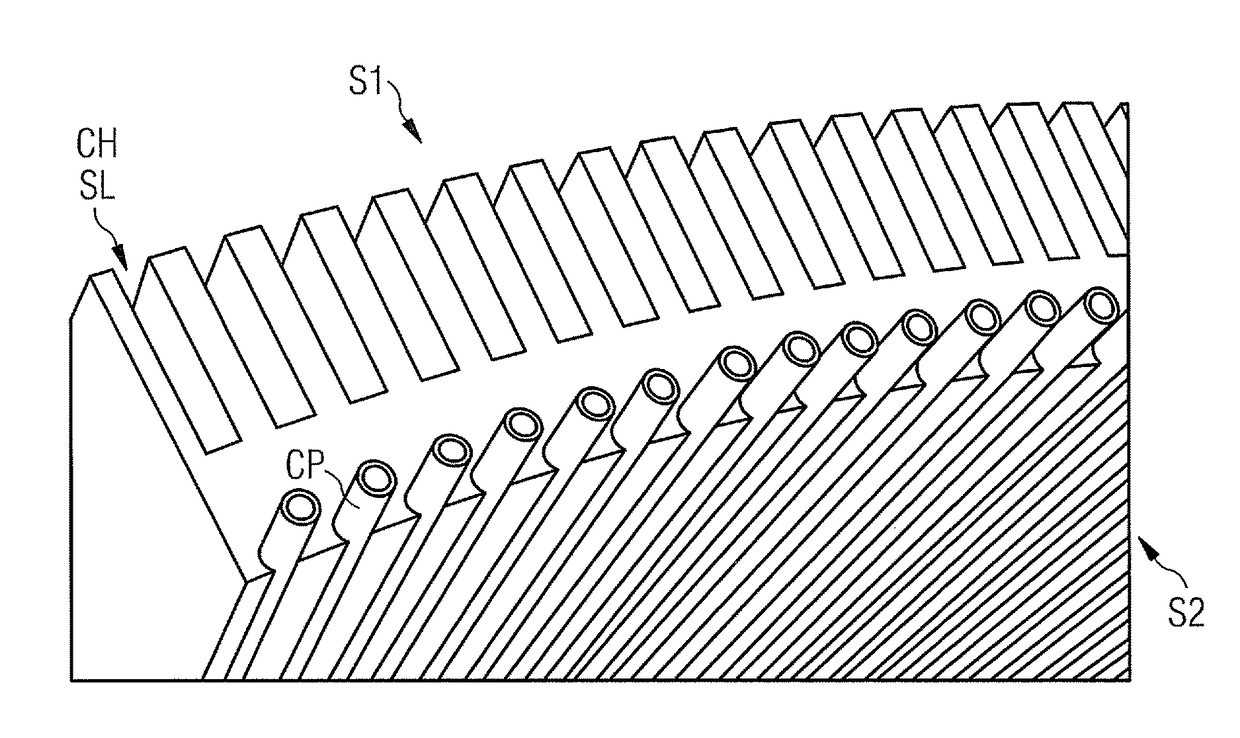 Electrical generator with dedicated cooling of stator segments