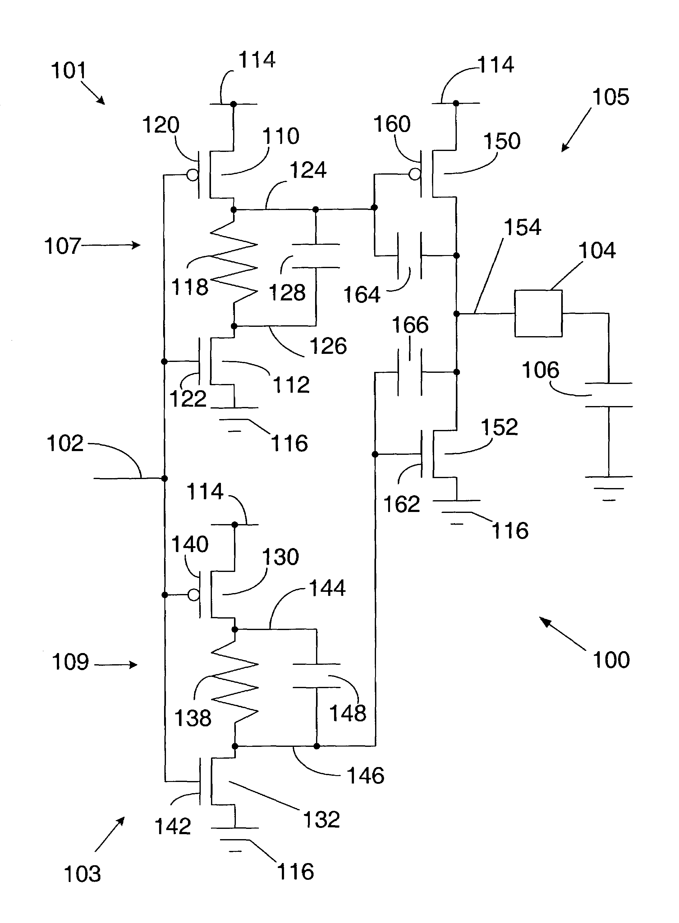 Output buffer with slew rate control and a selection circuit