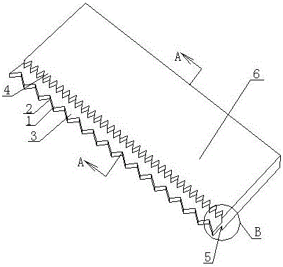 Stone saw blade with multiple layers of teeth