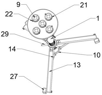 An aluminum alloy support seat with multi-directional fixation