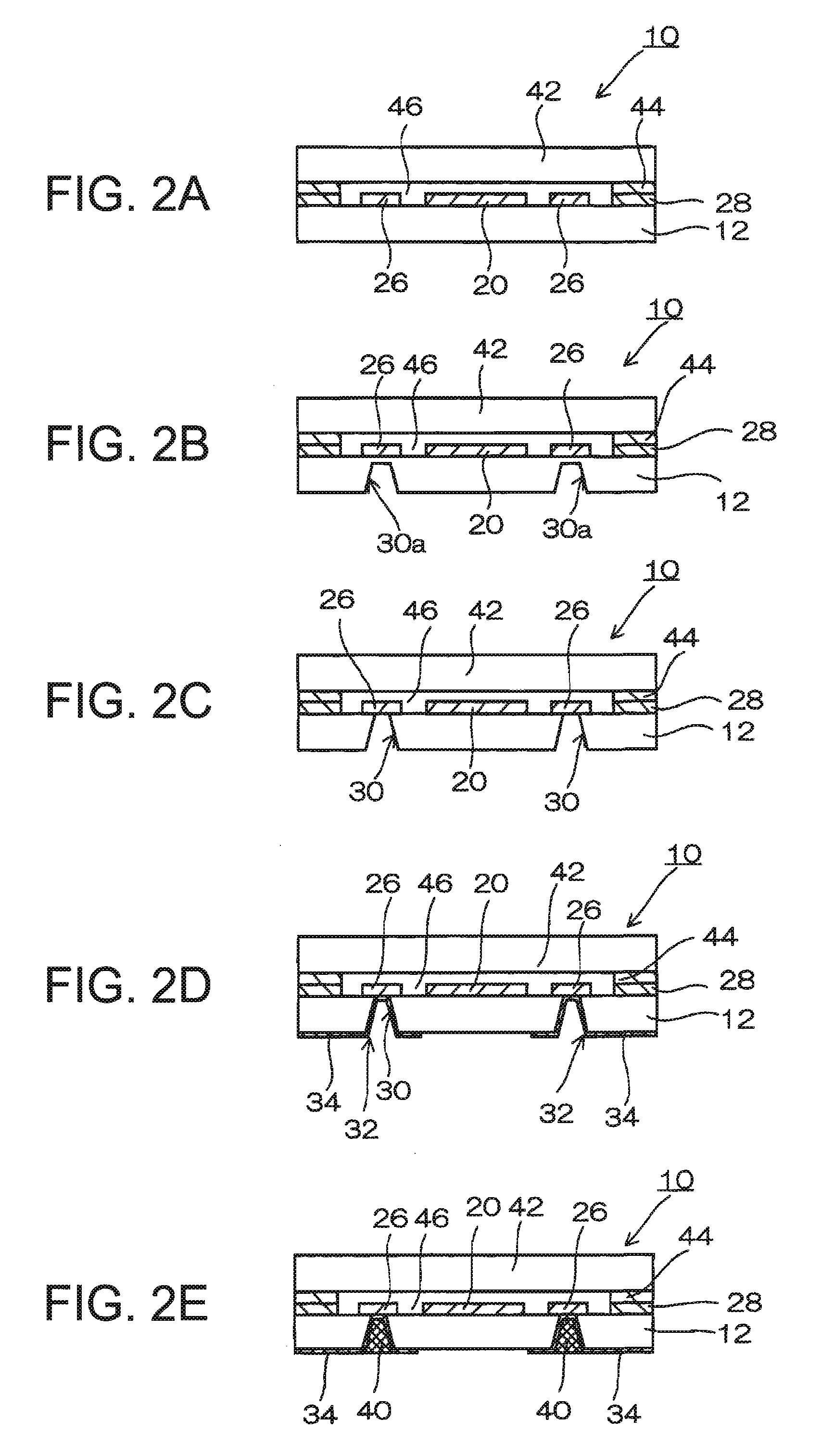 Through-hole forming method, and piezoelectric device manufacturing method and piezoelectric device manufactured thereby