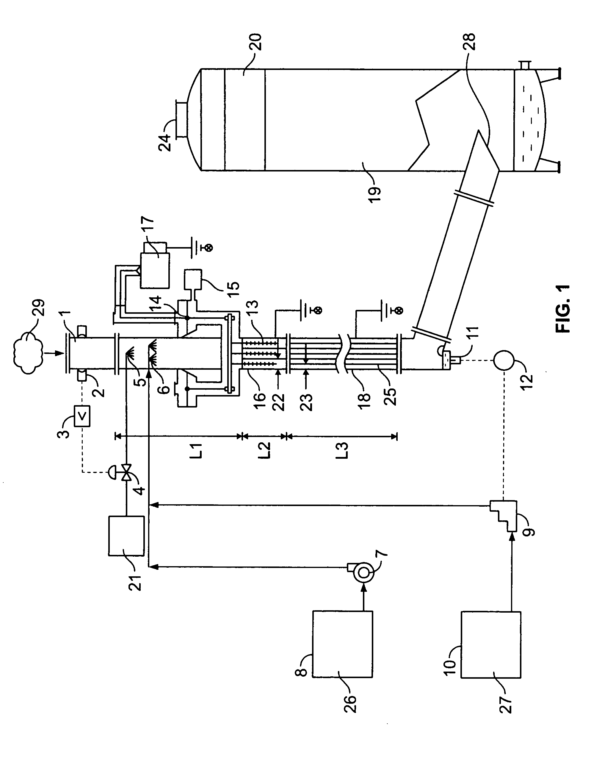 Wet electrostatic liquid film oxidizing reactor apparatus and method for removal of NOx, SOx, mercury, acid droplets, heavy metals and ash particles from a moving gas