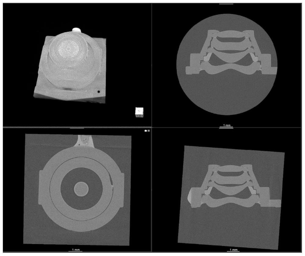 Method for measuring size of mobile phone lens based on micro-CT