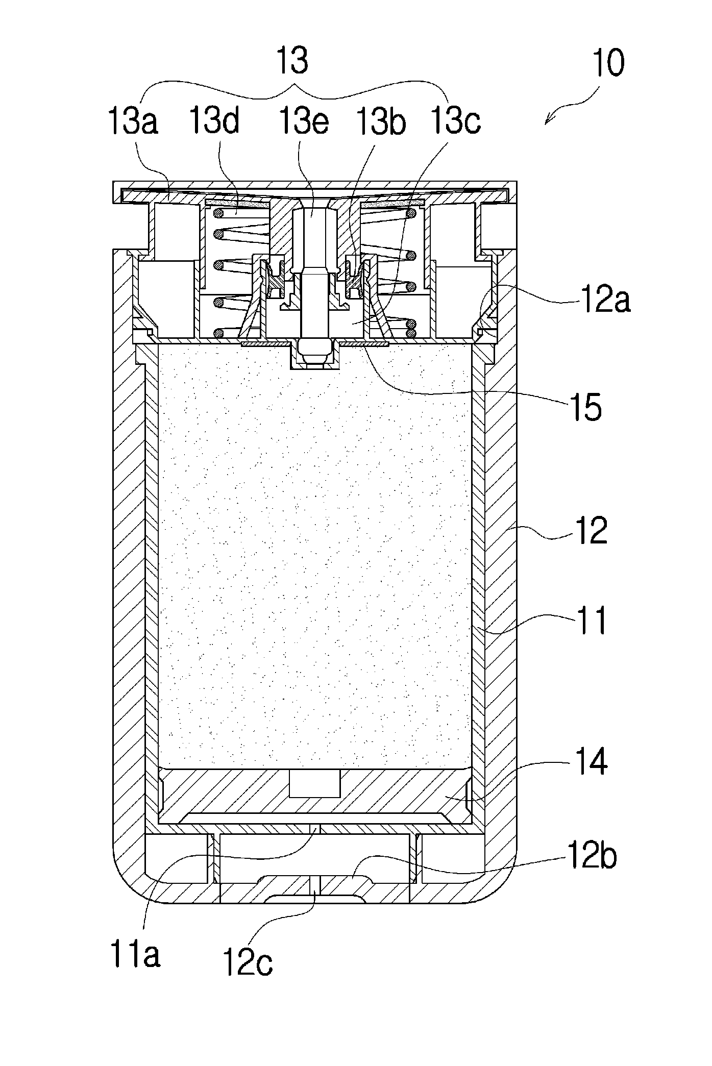 Cosmetic container having an airless pump and enabling the quantity of content remaining in the container to be checked