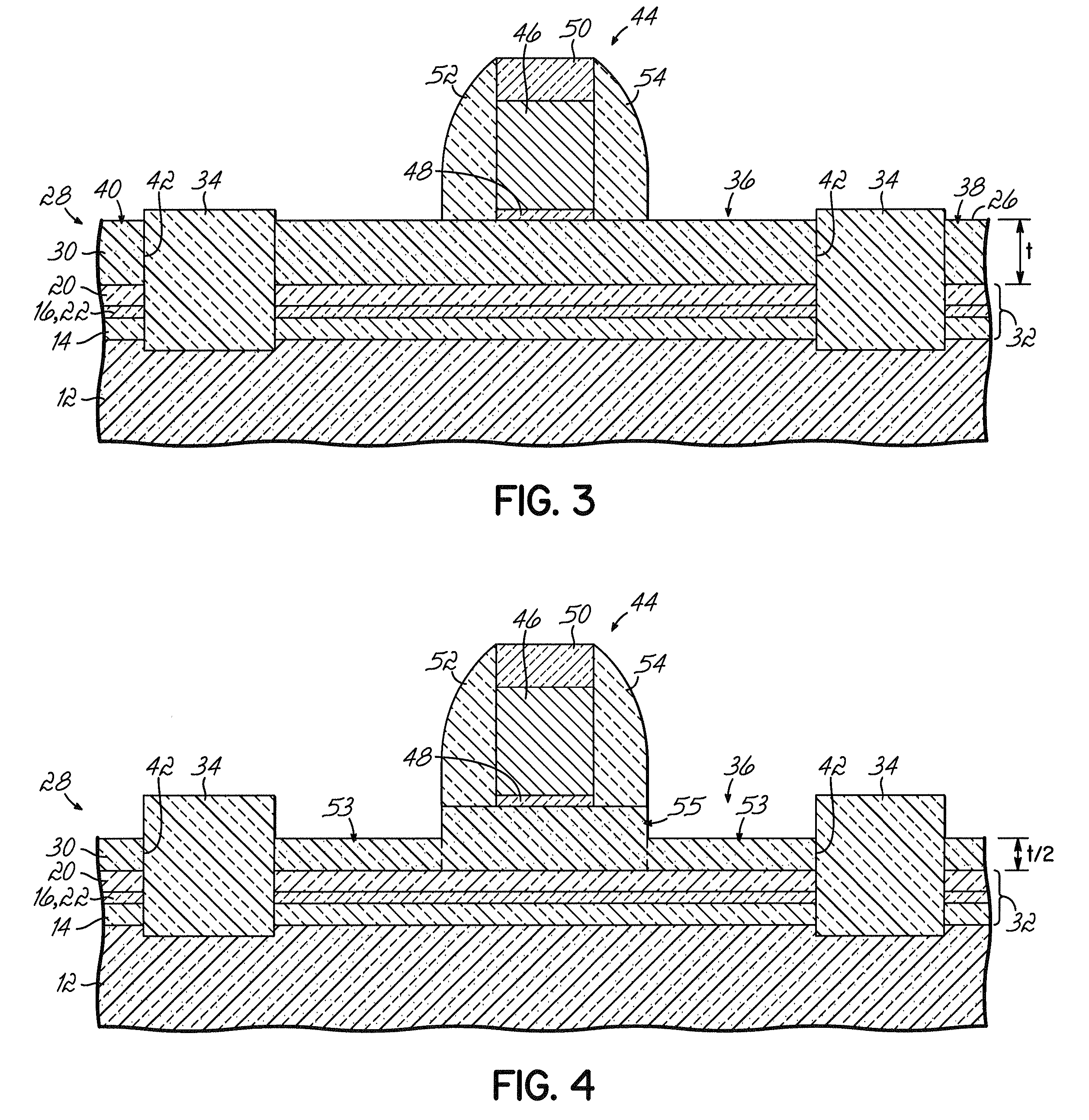 Semiconductor device structures with reduced junction capacitance and drain induced barrier lowering and methods for fabricating such device structures and for fabricating a semiconductor-on-insulator substrate