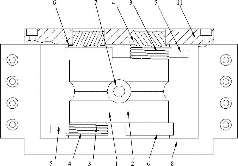 Variable stroke separation type high-speed hydraulic tamping machine