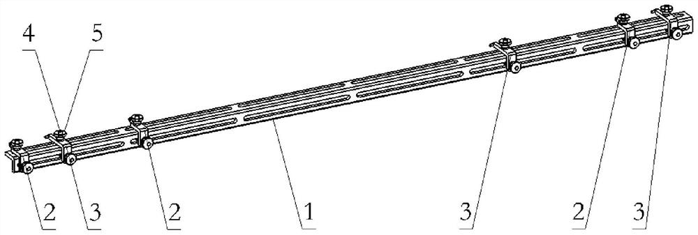 Mounting and positioning device for repairing segmented long hinge of helicopter