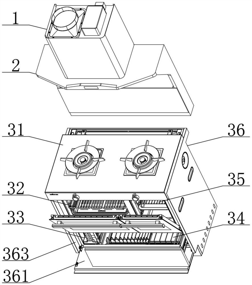 Multifunctional side-suction upper-discharge integrated cooker