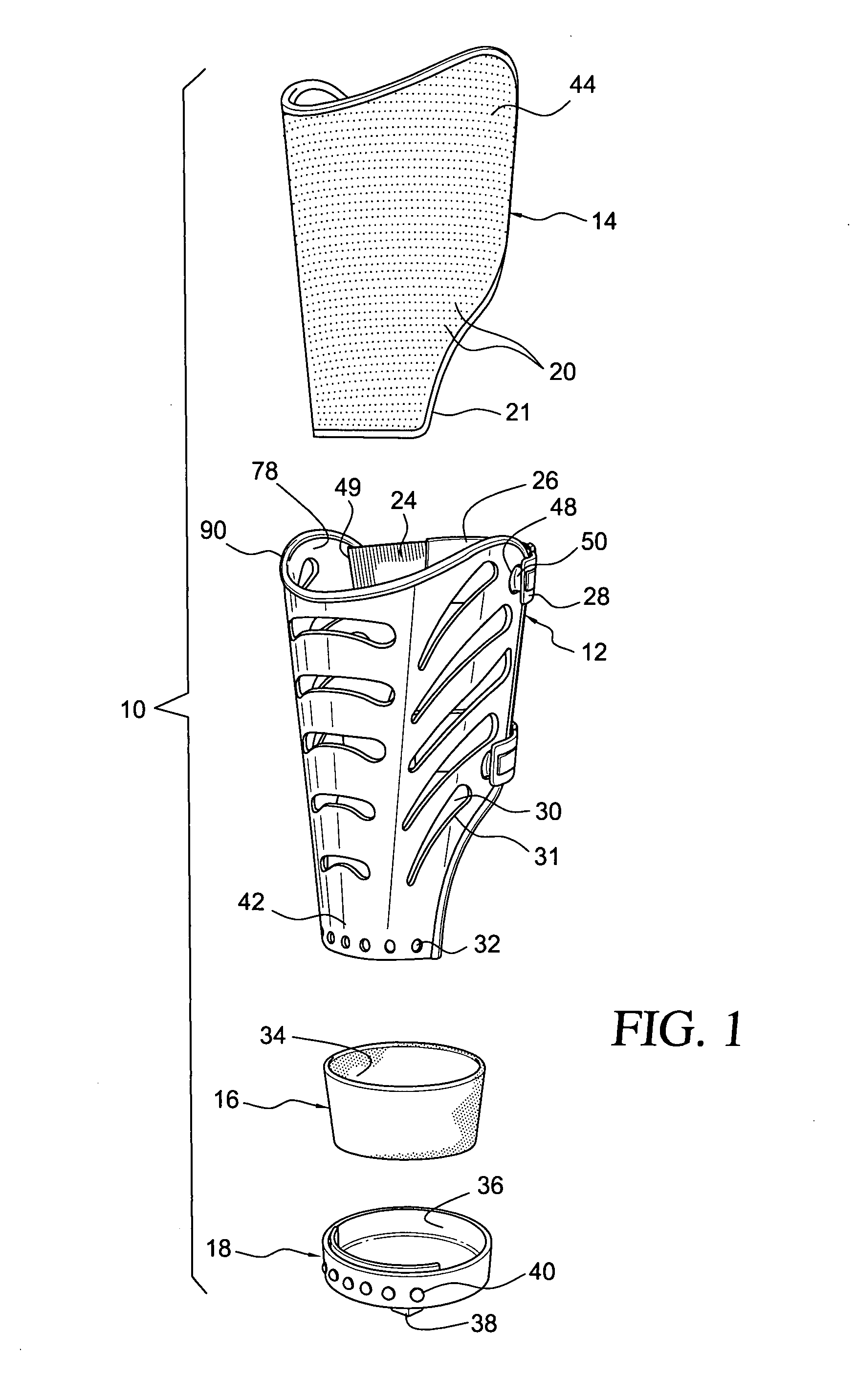 Ventilated prosthesis system