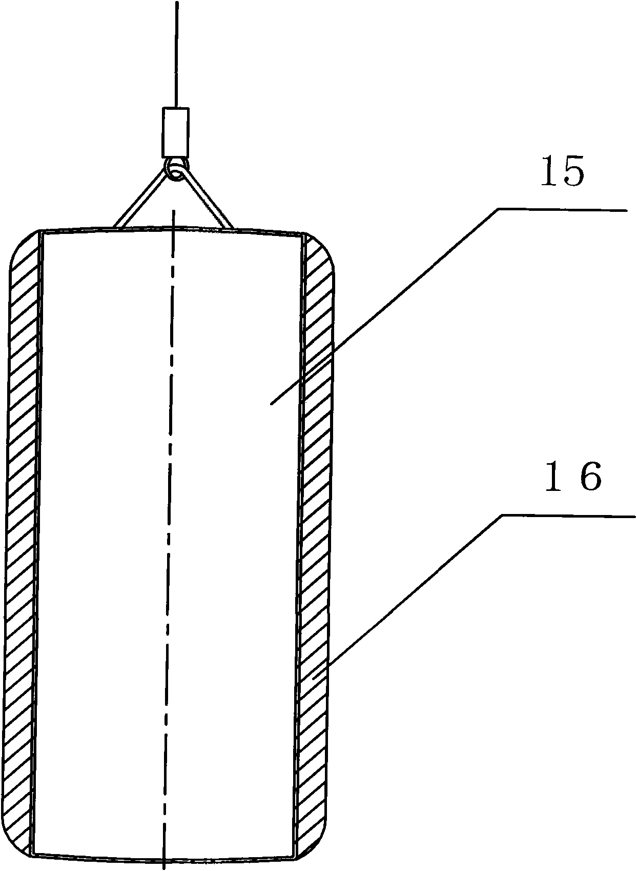 Ship elastic proportional liquid level meter and measuring method thereof