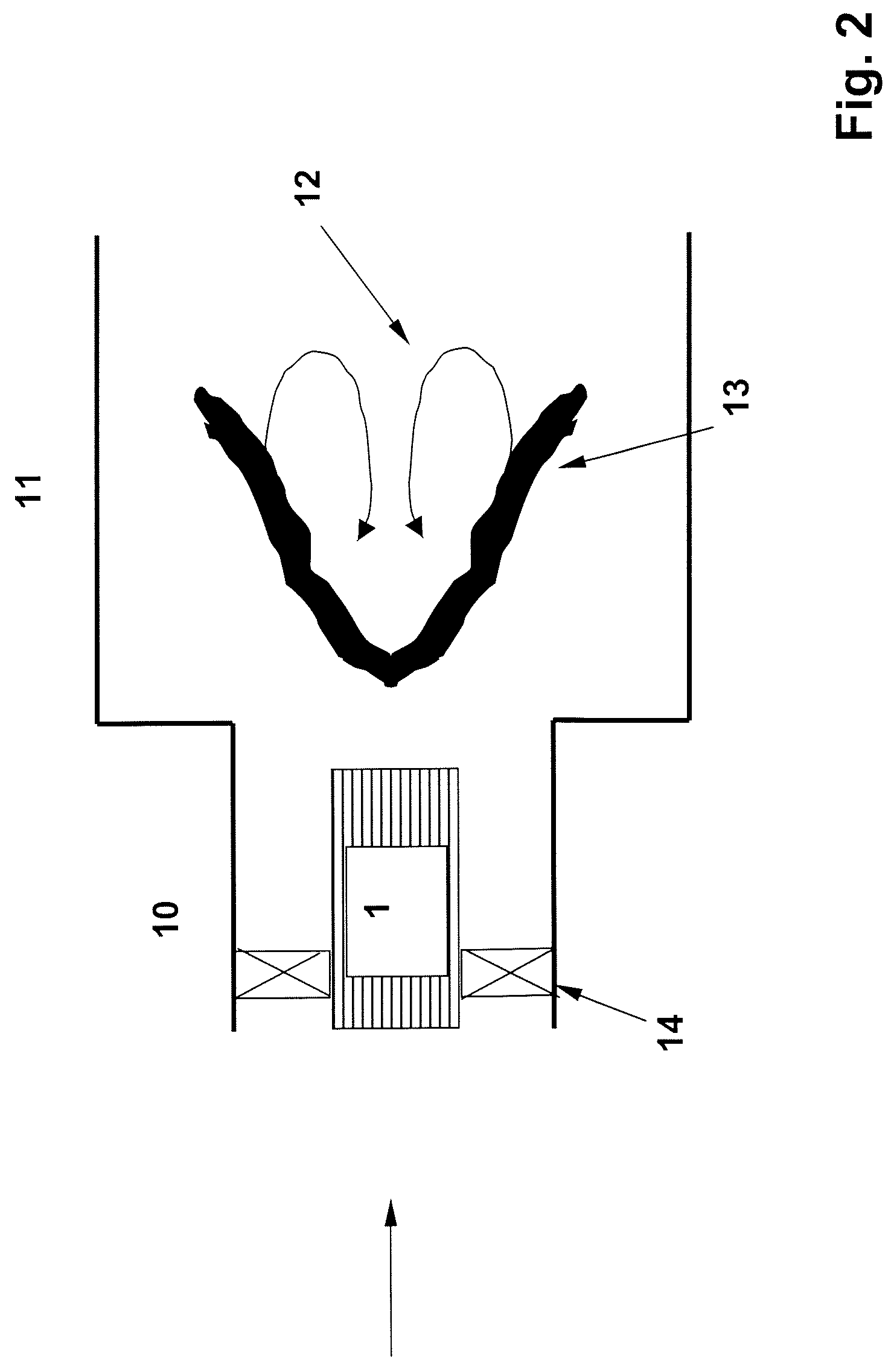 Device and method for flame stabilization in a burner