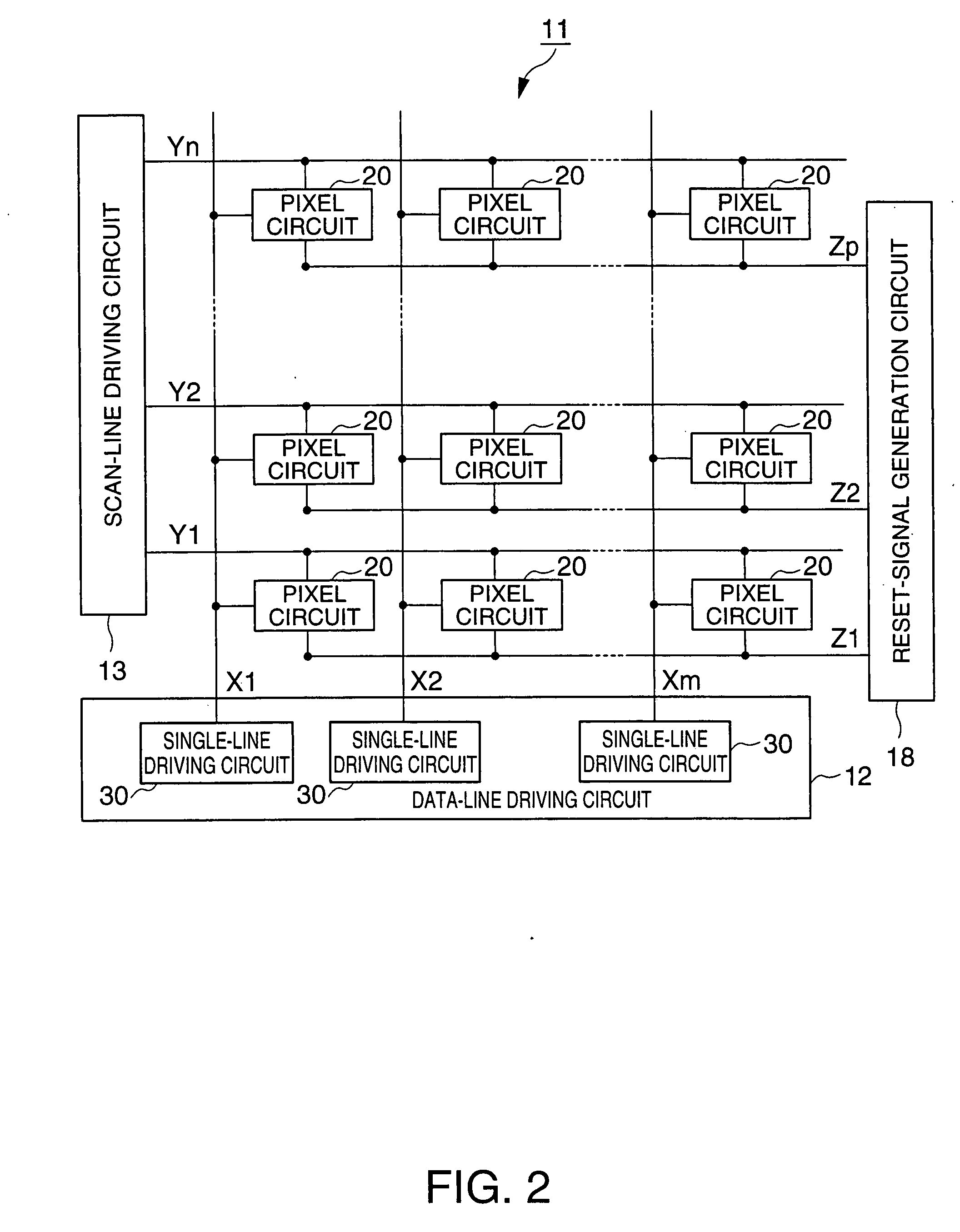 Electronic circuit, optoelectronic device, method for driving optoelectronic device, and electronic apparatus